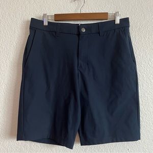 Lululemon Commission Relaxed Warpstreme Navy Blue Shorts 32